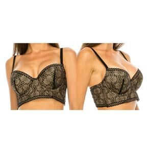 Youmita Black Nude [Tan] Bras 40C NWT